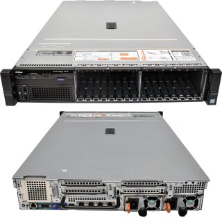 Dell PowerEdge R730 Rack Server 2U no CPU no DDR4 RAM 2x Kühler 16x SFF 2.5" H730 mini