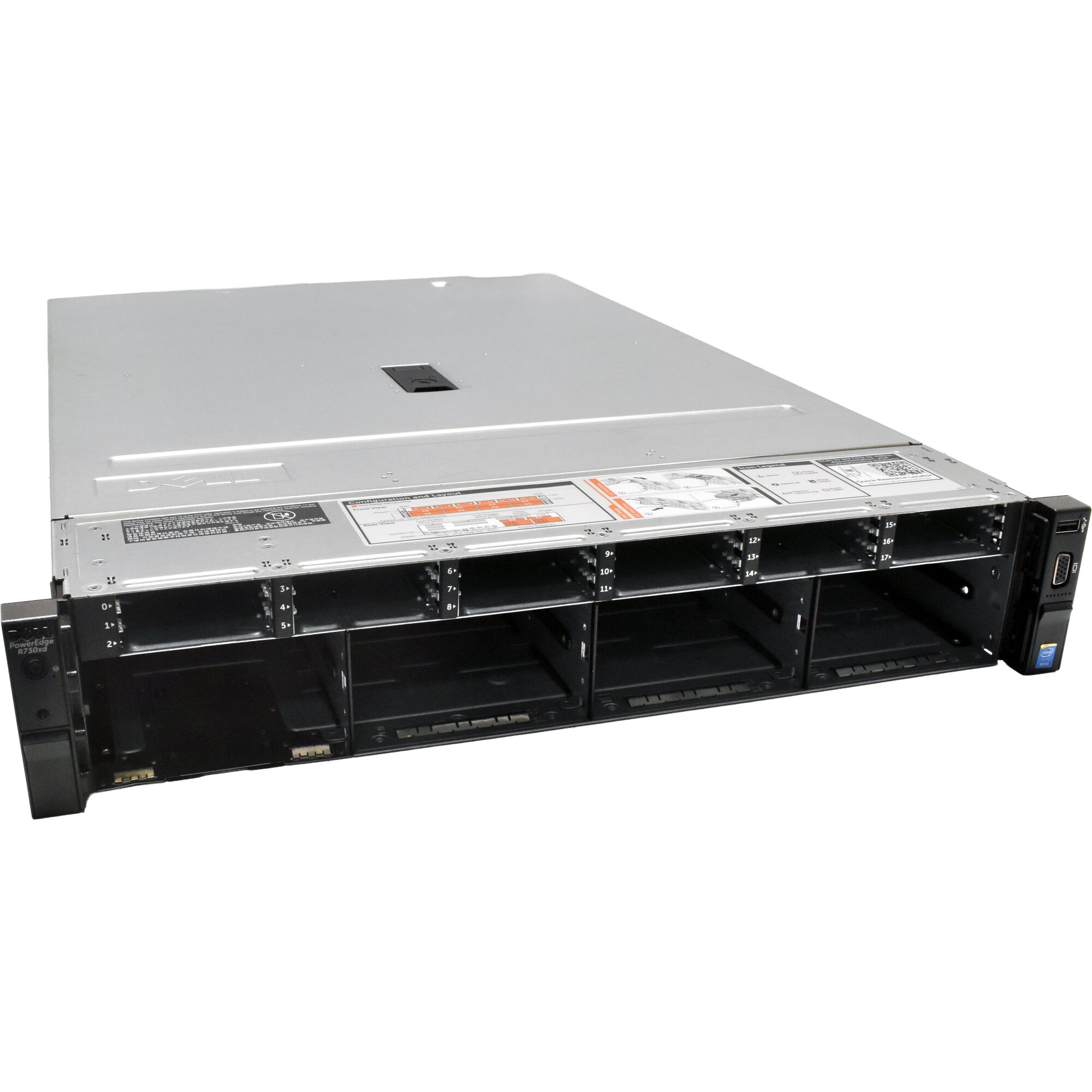 Dell PowerEdge R730xd Rack Server no CPU no RAM 8x LFF 3,5