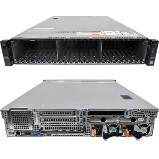 Dell PowerEdge R730xd Rack Server 2U ohne CPU mit 2x Kühler ohne RAM 24x SFF 2.5" Riser 2+3