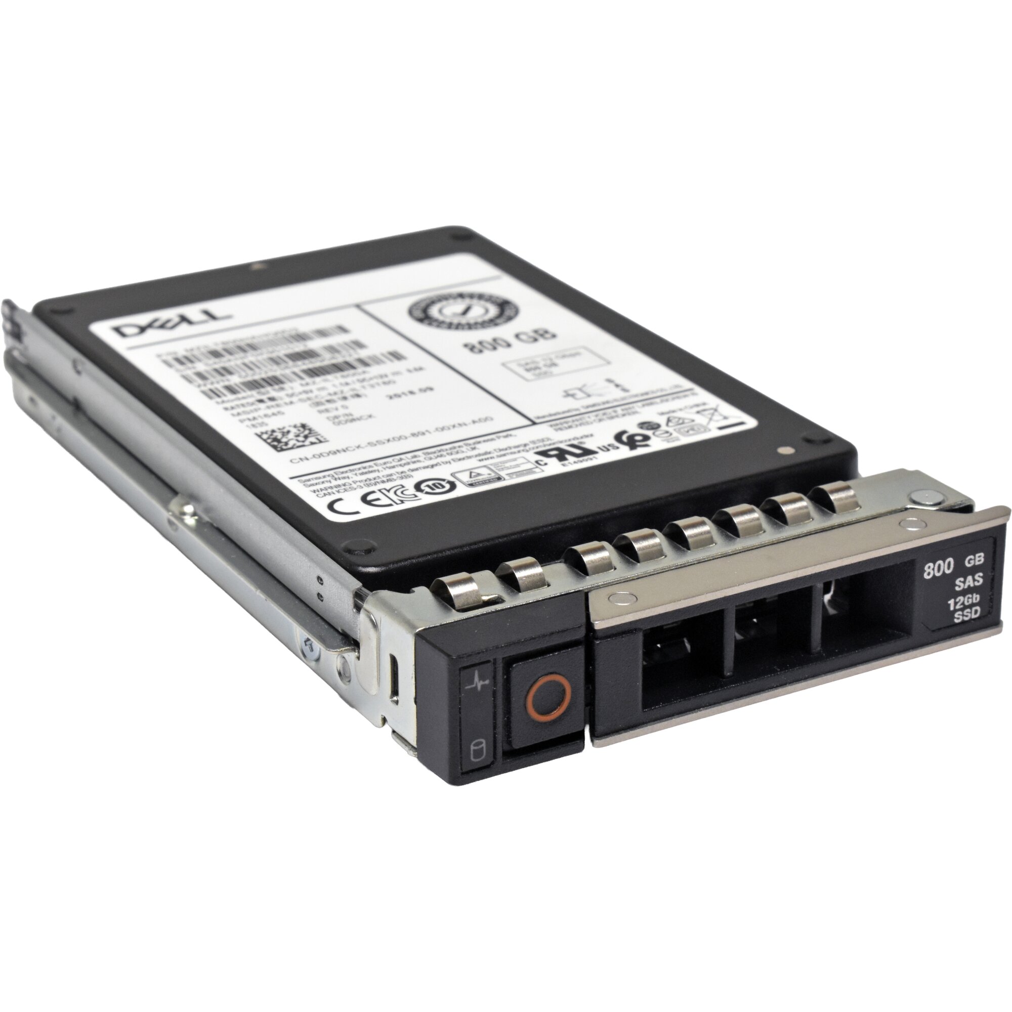 DELL Samsung PM1645 800GB 2.5" 12G SAS SSD MZ-ILT800A 0D9NCK +Caddy