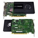 PNY NVIDIA QUADRO K2000D VCQK2000D-T GK107 2GB GDDR5 Graphics Card PCIe 2.0 x16 2x DVI