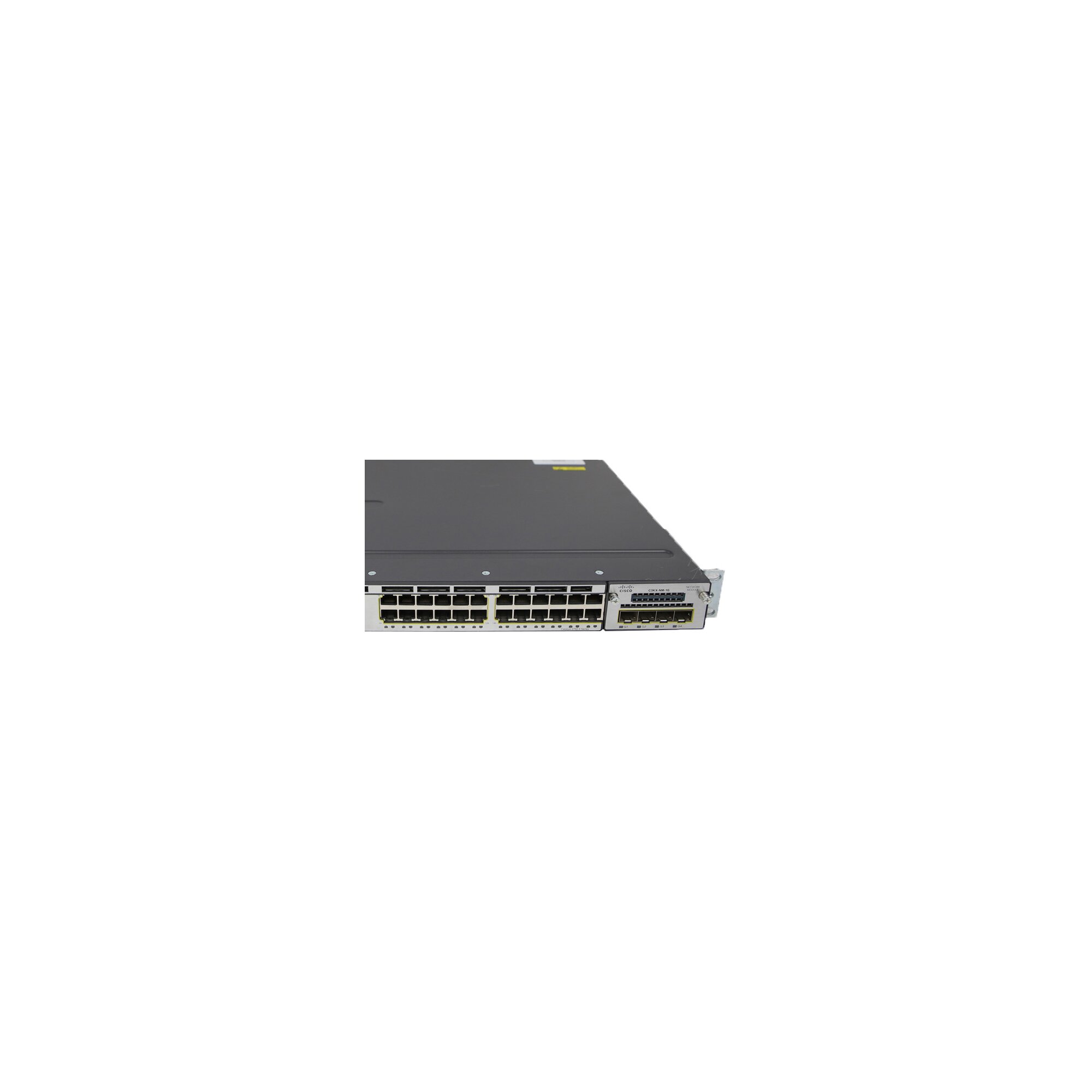 Cisco Catalyst WS-C3750X-24P-S 24-Port PoE GE Switch +Module C3KX-NM-1G ...