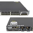 Cisco Catalyst WS-C3750X-24P-S 24-Port PoE GE Switch +Module C3KX-NM-1G 1x PSU Rack Ears