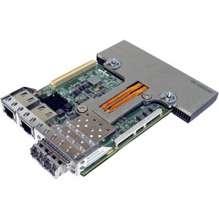 DELL 0NWMNX Broadcom 57412 4-Port (2x10Gb SFP+/2x1GbE RJ45) OCP 3.0 Mezzanine Network Adapter