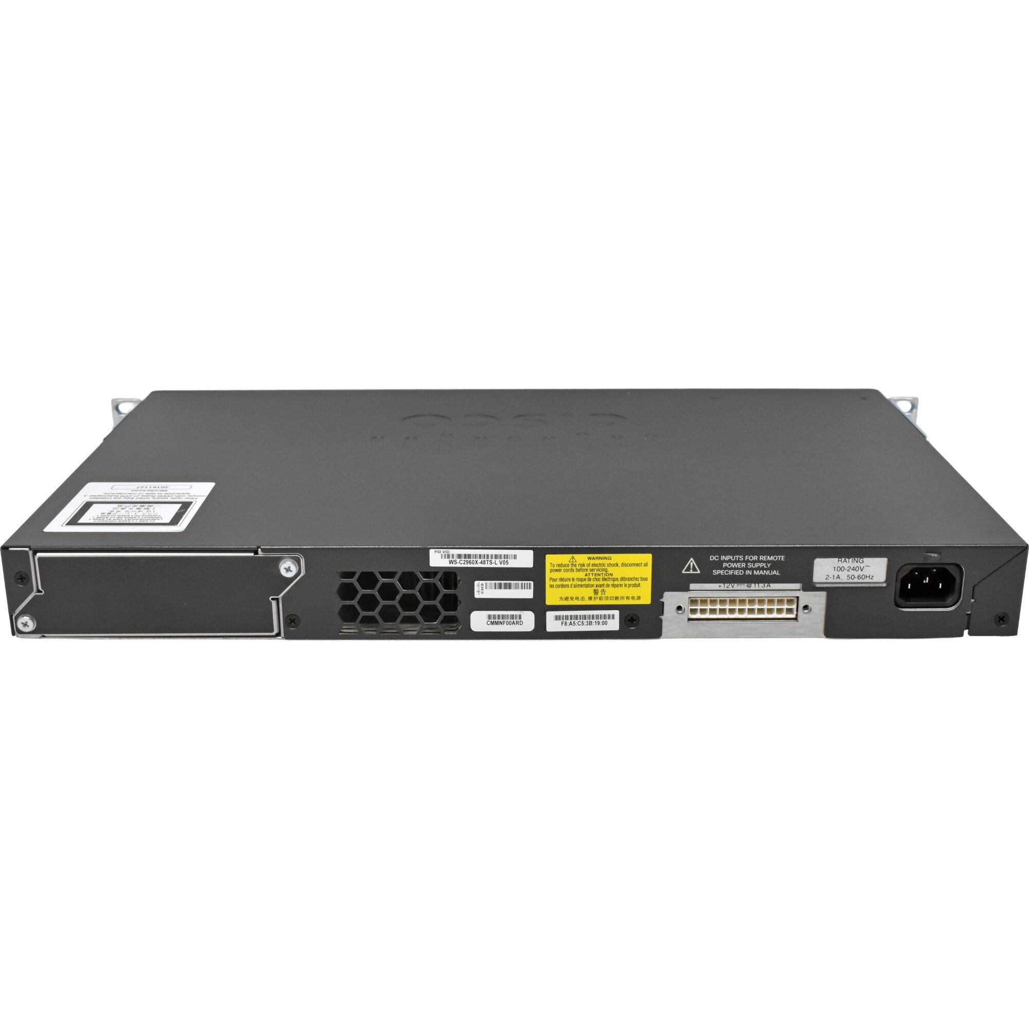 Sfp Fuel Rack Cisco WS-C2960X-48TS-L 48-Port RJ-45 GE Switch 4x SFP +Rack Ears ...