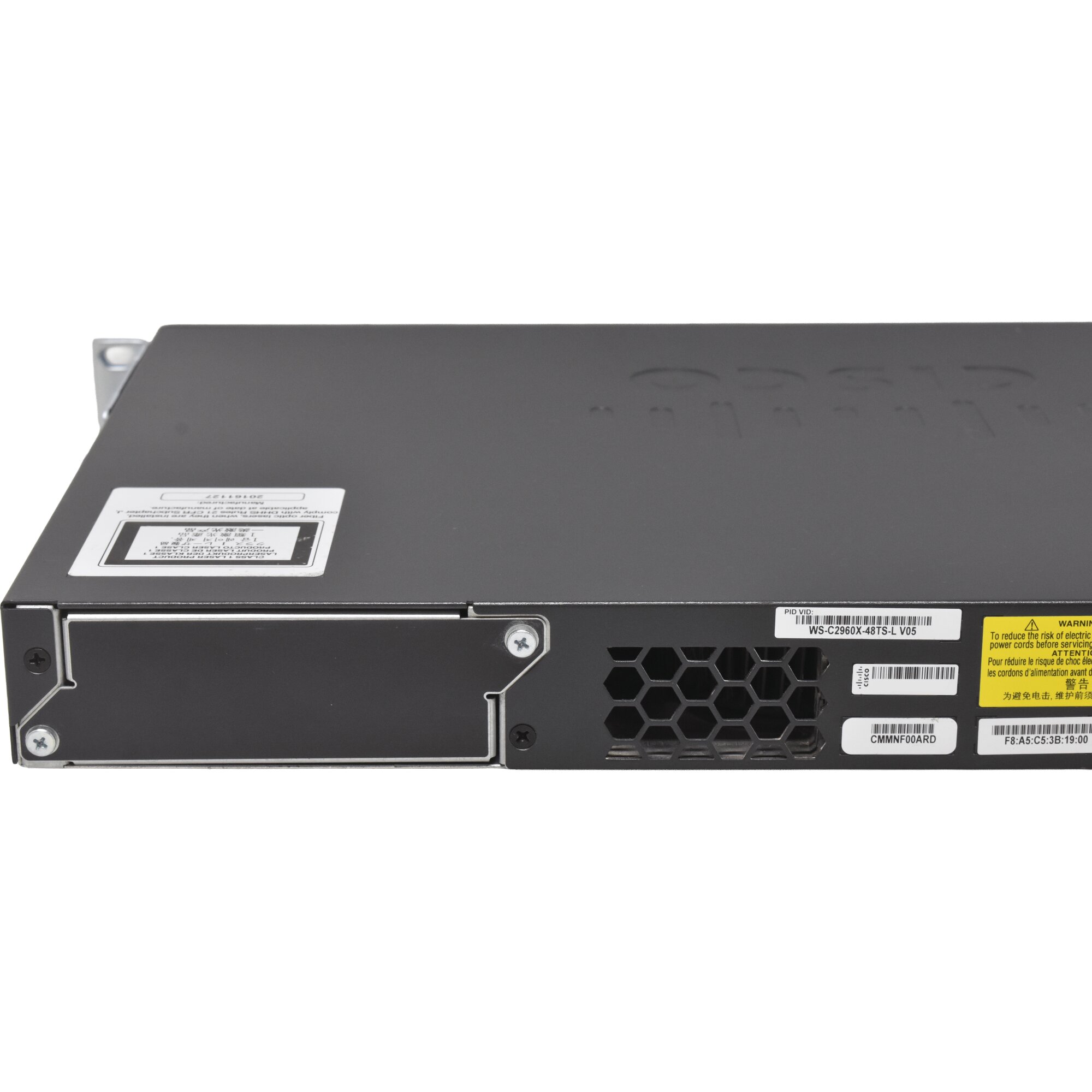 Sfp Fuel Rack Cisco WS-C2960X-48TS-L 48-Port RJ-45 GE Switch 4x SFP +Rack Ears ...