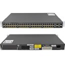 Cisco WS-C2960X-48TS-L 48-Port RJ-45 GE Switch 4x SFP +Rack Ears