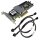 IBM ServeRAID M5210 12G RAID Controller 46C9111 LP +2x 12G SAS HD Cable 00FN501