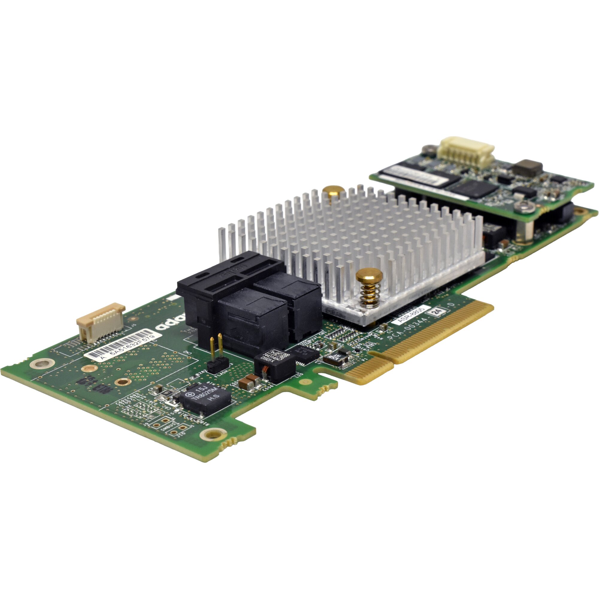 Adaptec ASR-8805 Dual-12G SAS 1GB Cache PCIe x8 3.0 RAID Controller TCA ...