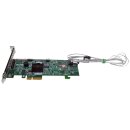 Areca ARC-120301-4I0B-NL Quad-Port 6 Gb/s SATA RAID Controller PCIe x4 +Cable FP