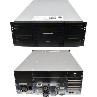 Fujitsu Eternus LT60 S2 Tape Library 355778493 48 Slot 2x LT S2 Drive LTO6 HH FC