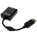 Delock 61848 Adapter 1 x DisplayPort to 1 x VGA 15Pin Buchse ca. 12 cm Cable NEW