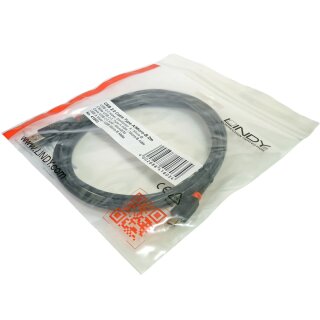LINDY 41803 2m black USB 2.0 Cable Type A to Micro-B new OVP