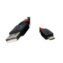 LINDY 41803 2m black USB 2.0 Cable Type A to Micro-B new OVP