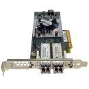 HPE 699765-001 QLE2662-HP 2-Port 16G PCIe x8 FC Server Adapter +2x GBICs  FP