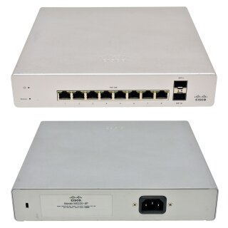Cisco Meraki MS220-8P 8-Ports PoE RJ-45 GE 2-Ports SFP GE Cloud Managed Switch Unclaimed