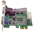 StarTech PEX2S952 Dual-Port Serial RS-232 DB9 PCI-Express x1 Adapter Card