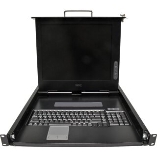 Digitus DC-72101 GE 17" 4:3 TFT KVM Rack Console DE QWERTZ +keys