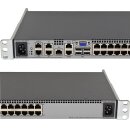 HP AF600A x16 Server Console Switch with Virtual Media 2x PS2 2xVGA 8x USB
