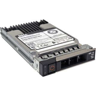 Dell Toshiba 480GB 2.5" 12G SAS SSD PX05SVB048Y 043PCJ +Caddy for R740 R750