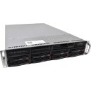 CSE-825 2U Rack Server Mainboard X12DPi-N6 2x Intel Gold Prozessor 6326 2.90 GHz 16C 256GB RAM 2x 960GB NVMe 8 Bay 3.5 Zoll