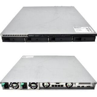 Synology RS818RP+ NAS Rack Station Intel Atom C2538 CPU 2GB DDR3 Ohne Festplatten 4x Rahmen ohne Rack Ears