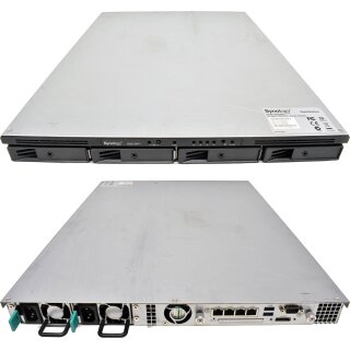 Synology RS815RP+ NAS Rack Station Intel Atom C2538 CPU 2GB DDR3 Ohne Rack Ears 4x Rahmen ohne HDD