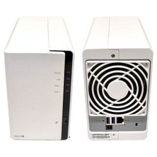 Synology DS216j NAS DiskStation Marvell Armada 385 512MB 2x 3TB HDD ohne PSU