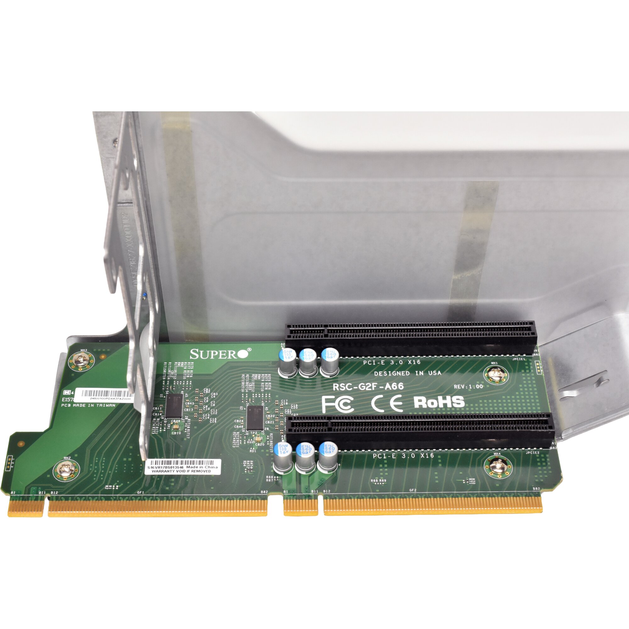 Supermicro Pcie Riser Card Supermicro Riser Module/ Card RSC-G2F-A66 PCIe 3.0 x16 for SYS-2028GR ...