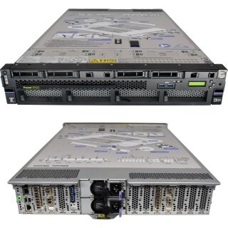 IBM Power S922 Server 2x Power9 CPU 8C 128 GB PC4 8x SFF 2,5 2U 2x 4-Port 16GB FC 2x DP 10GB SFP+