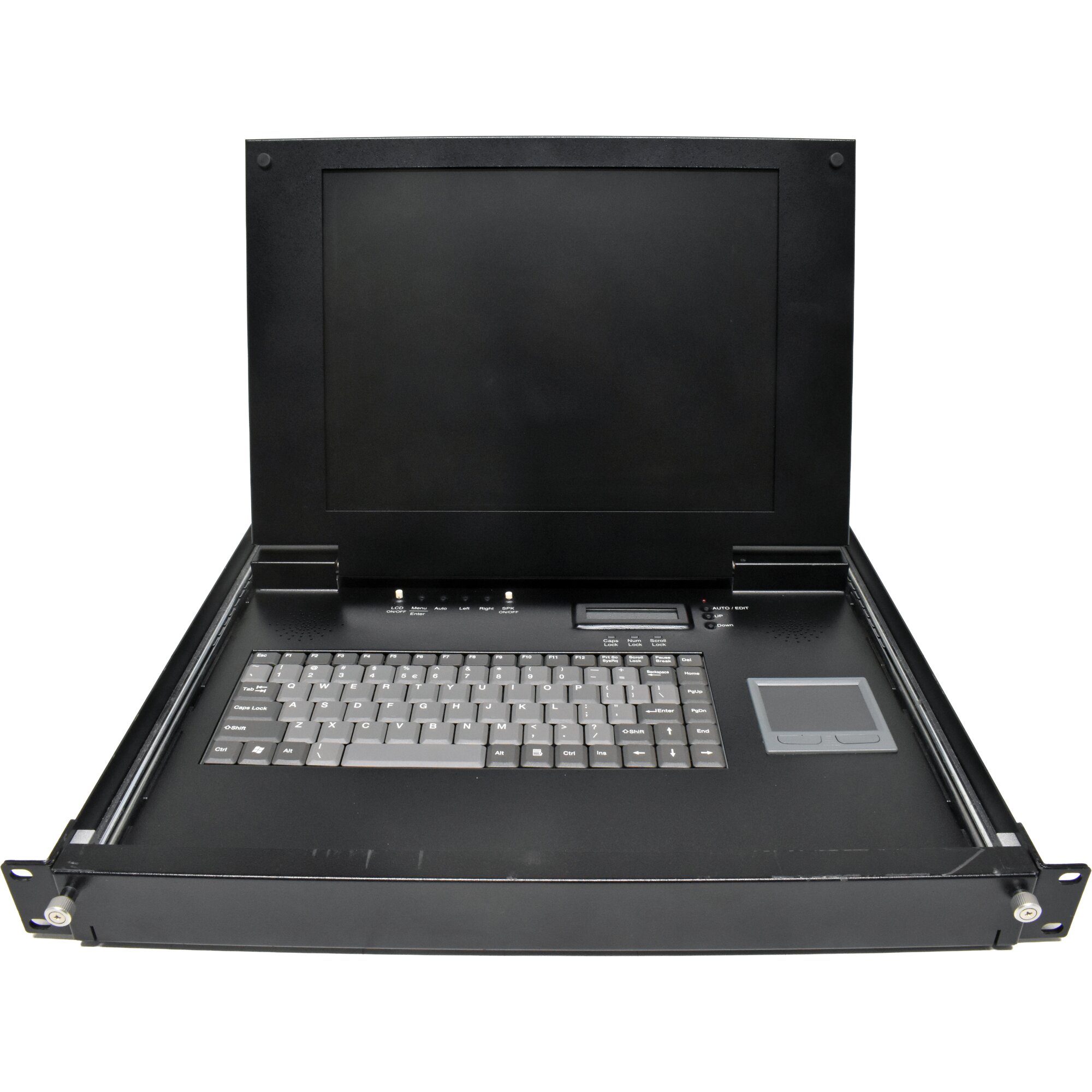 iEi LKM-9268GB-EN 1U Console 15" TFT LCD display QWERTY INTL keyboard ...