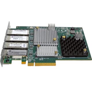 HP QR486A Emulex LPE12004 Quad-Port 8Gb PCIe x8 FC Server Adapter PN 5697-2043