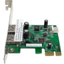 BUFFALO IFC-PCIE2U3S2-EU Dual-Port USB 3.0 PCIe x1 Adapter Card D108BF-2-10A FP