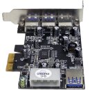 DeLock 89281 Quad-Port USB 3.0 Type-A PCIe2.0  x1 Adapter Card FP