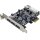 DeLock 89281 Quad-Port USB 3.0 Type-A PCIe2.0  x1 Adapter Card FP