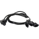 3xNetzkabel C14 C13 Power Kabel Schwarz 1m 10A 250V Verlängerung for G431-MM1