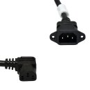 3xNetzkabel C14 C13 Power Kabel Schwarz 1m 10A 250V Verlängerung for G431-MM1