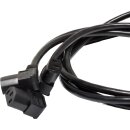 3xNetzkabel C14 C13 Power Kabel Schwarz 1m 10A 250V Verlängerung for G431-MM1