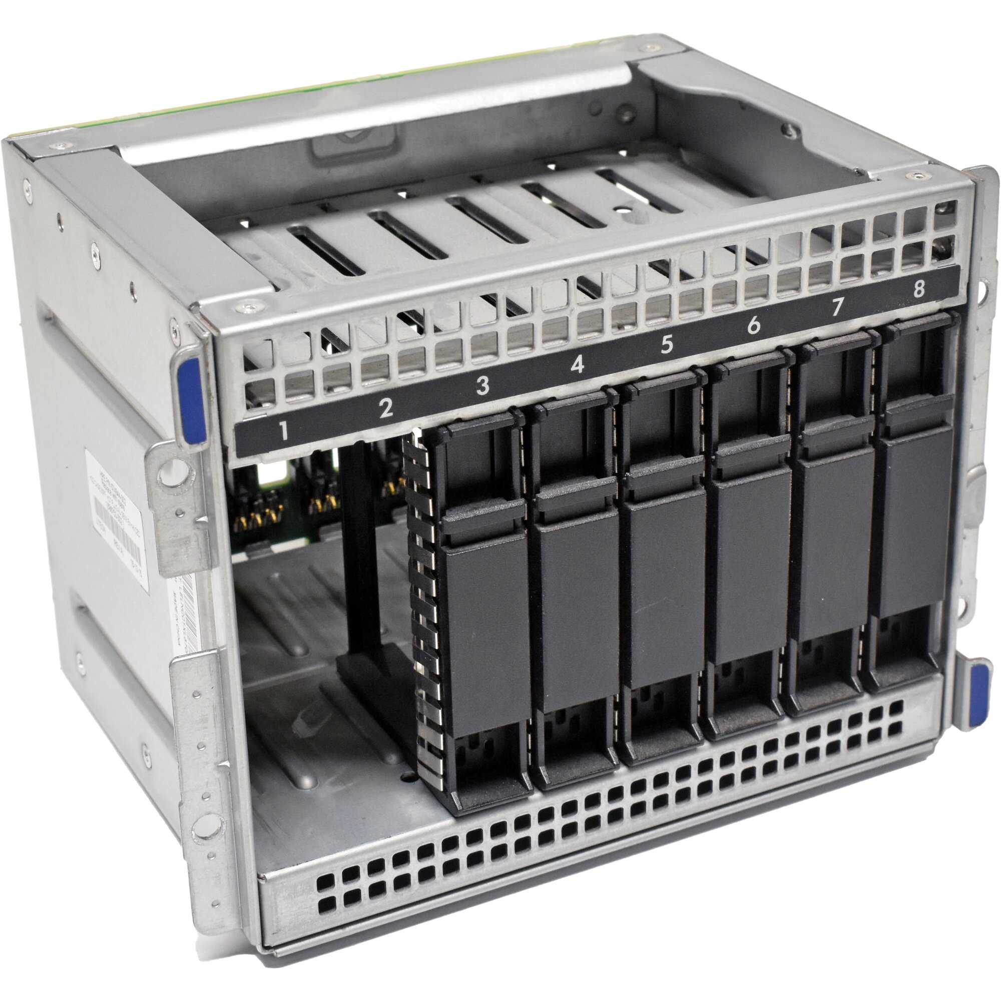 HP 4U SAS Backplane 671309-001 +8x SFF Cage 674844-002 for ML110 ML350 ...