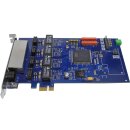 Junghanns QuadBRI 2.0 PCIe x1 ISDN - VoIP Netzwerkkarte HFC-4S für Linux + Cable