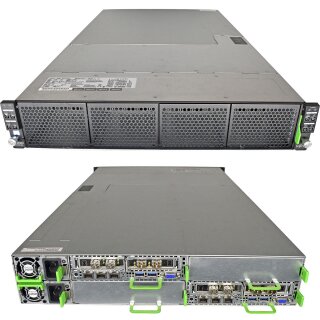 Fujitsu Primergy CX400 M1 4 Node Server 2x Node CX2550 M2 no CPU no DDR4 RAM 1xLPE16002 1xOCE14102