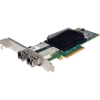 DELL Emulex LPE35002 0PD89Y Dual-Port FC 32G SFP+ PCIe x8 FP 2x Mini GBIC