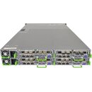 Fujitsu Primergy CX400 M1 4 Node Server 4x Node CX2550 M2 no CPU no DDR4 RAM 24 Bay 2,5" 1xLPE16002 1xOCE14102