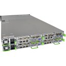 Fujitsu Primergy CX400 M1 4 Node Server 4x Node CX2550 M2 no CPU no DDR4 RAM 24 Bay 2,5" 1xLPE16002 1xOCE14102
