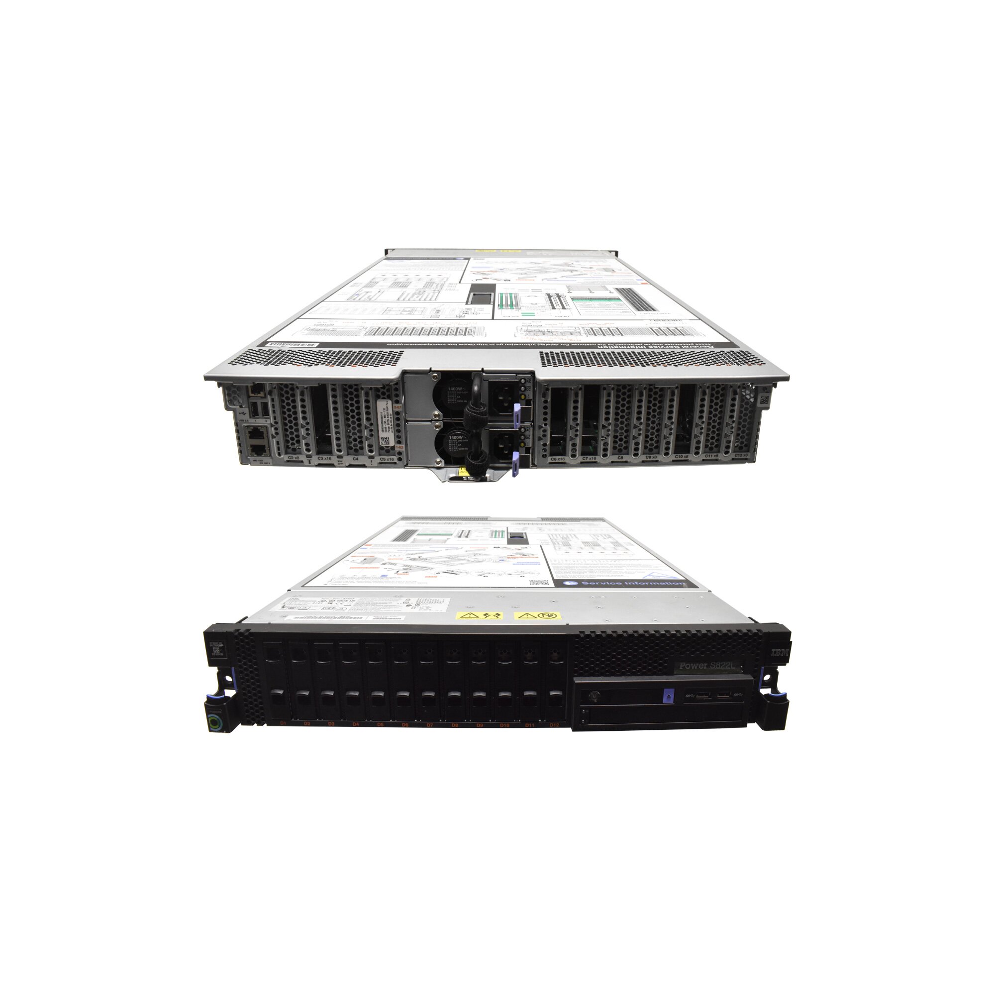 IBM Power S822 1x Power8 3.425 Ghz 10C CPU 0 GB RAM PC3 12x SFF 2,5 ...
