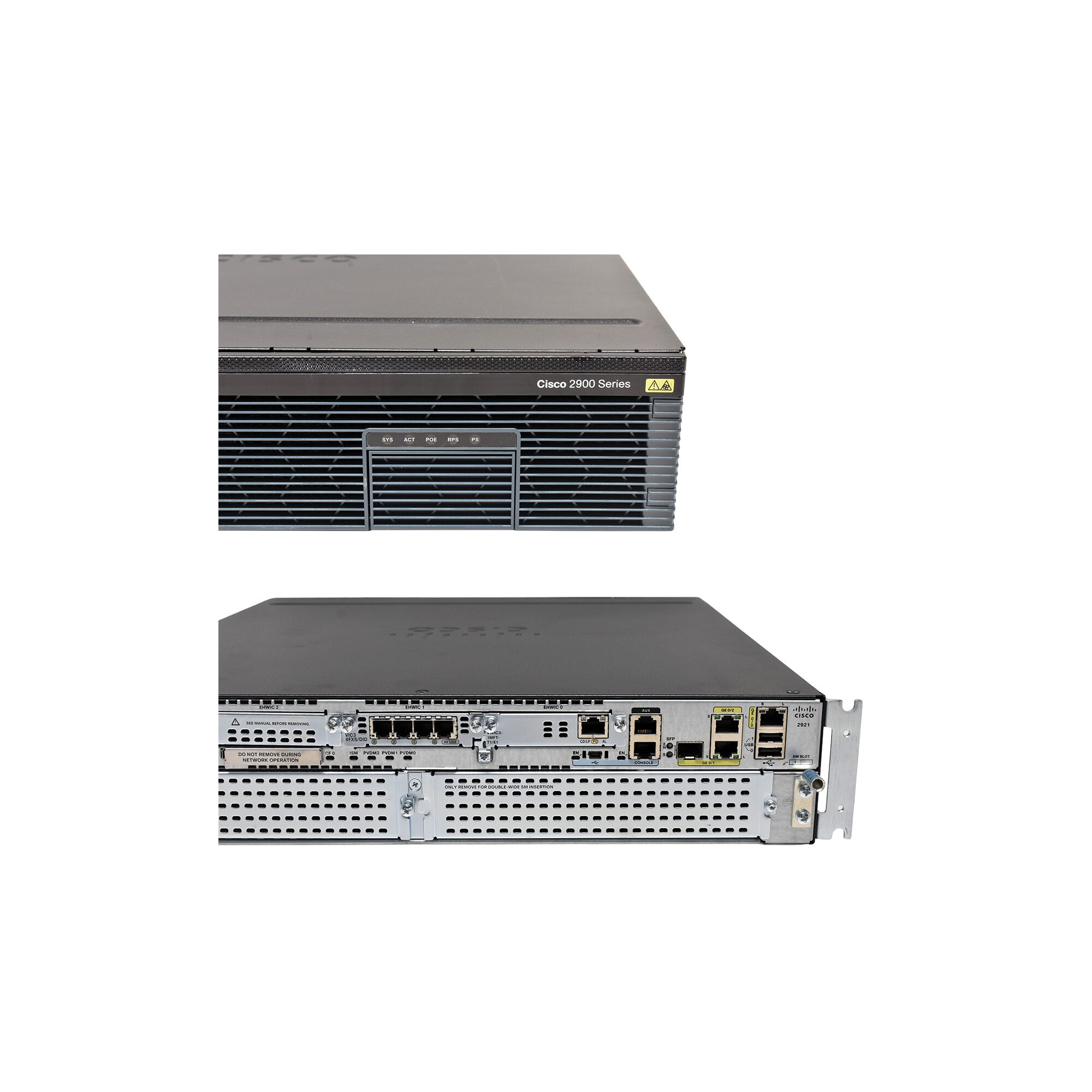 Cisco CISCO2921/K9 Integrated Services Router +VIC3 4FXS/DID +VWIC3 ...