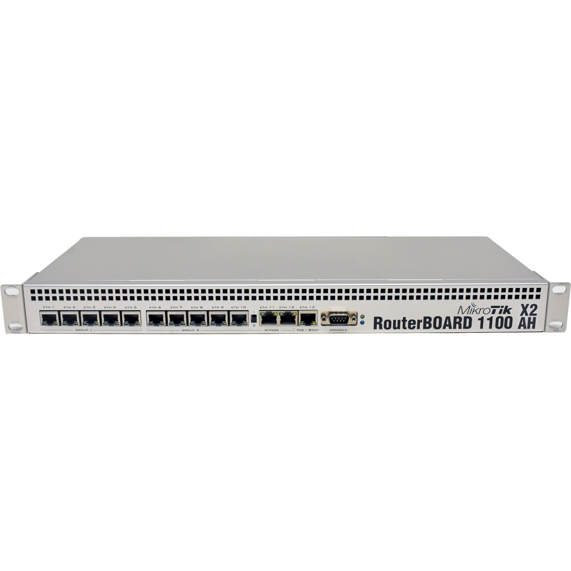 MikroTik RouterBoard 1100AHx2 13-Port GE Router 2GB RAM +Rack Ears ...