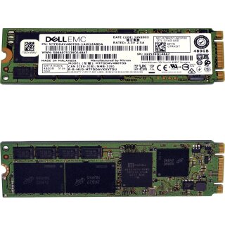 Dell Micron 480GB M.2 SATA SSD BOSS 07RKD7 MTFDDAV480TDS-1AW1ZABDA 6Gb/s