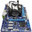 Gigabyte PC Mainboard GA-H61MA-D3V Rev 2.0 with Fan Heatsink / Lüfter Kühler