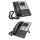 Snom 821 Black SIP-based PoE IP Phone 3.5" TFT Color Display +Stand